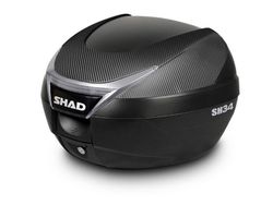 Maleta SHAD SH34 Carbono con respaldo