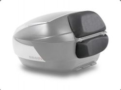 Maleta shad sh48 dark grey + respaldo + tapa carbono