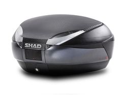 Maleta shad sh48 dark grey + respaldo + tapa carbono