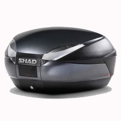 Maleta shad sh48 dark grey + respaldo + tapa carbono