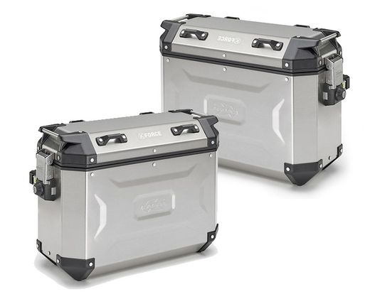 Maleta Lateral Kappa K-Force 37L Aluminio | Izquierda