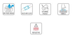 Mochila con cierre Roll Top, 20 L. GIVI EA148B