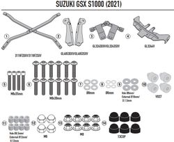 Adaptador parrilla Suzuki GSX S 1000 (21 > 23)