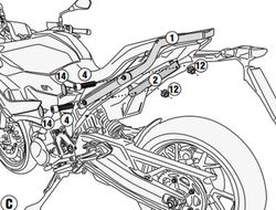 Adaptador portaequipajes BMW F 900 R / XR 20>