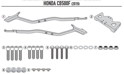 portaequipajes Monorack CB 500 F 19>