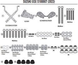 Adaptador parrilla Suzuki GSX S 1000 GT (22 >)