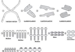 Adaptador parrilla honda cb 650 r (21>)