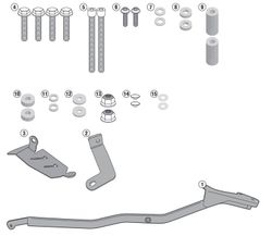 Adaptador parrilla givi yamaha mt-07 14>17