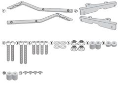 Soporte maleta kawasaki z 650 17>21 givi 4117fz