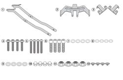 Soporte maleta GSX S1000F / GSX S1000 15>20 givi 3110fz