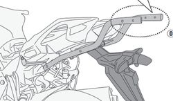 Soporte maleta kawasaki ninja 1000 sx (20 > 21) givi 4130fz