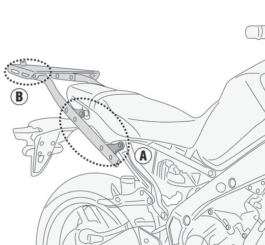 Adaptador baul yamaha.mt09/mt09sp 2021