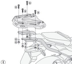 Adaptador maleta givi para crf1100l africa twin 2020>