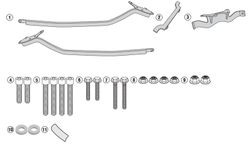 Soporte maleta suzuki sv650 (16 > 21) givi 3111fz