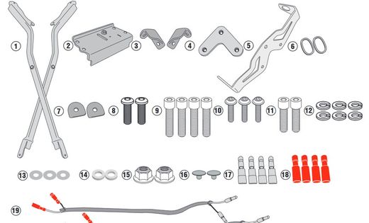 Soporte maleta givi 1165fz honda.cbr.1000 18>21