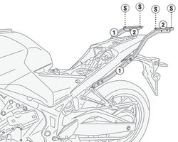Adaptador parrilla givi y. Mt-03 321 (20 > )