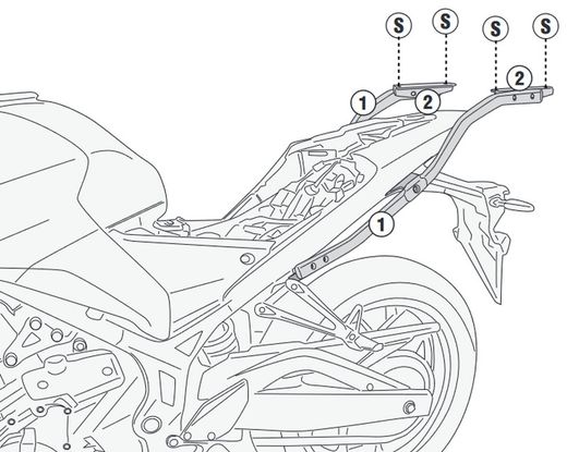 Adaptador parrilla givi y. Mt-03 321 (20 > )