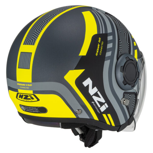 Casco Semijet NZI Ringway 2 Duo Connected Antracite & Grey Matt
