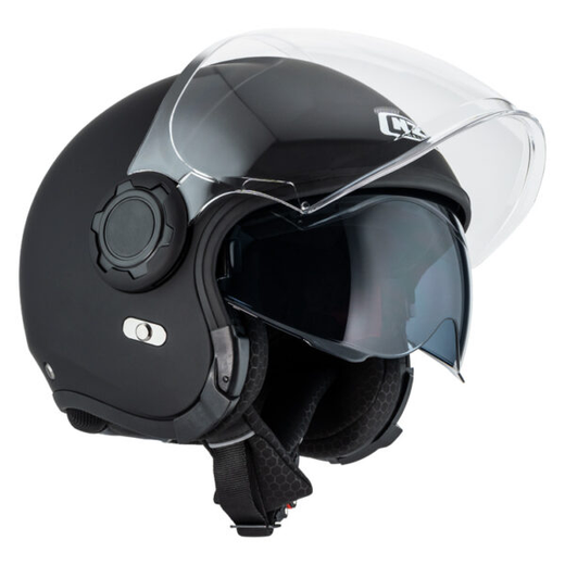 Casco Semijet NZI Ringway 2 Duo Matt Black