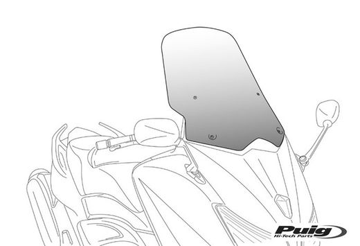 Pantalla v-tech line touring fumat  honda forza 125 y 300cc 2015>2017