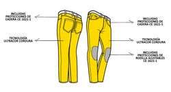 Pantalón de moto de mujer pmj spring.