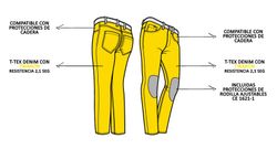 Pantalón vaquero de moto pmj street