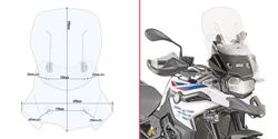 Parabrisas completo Givi AIRFOLW  BMW 750 GS (18>) (21>)