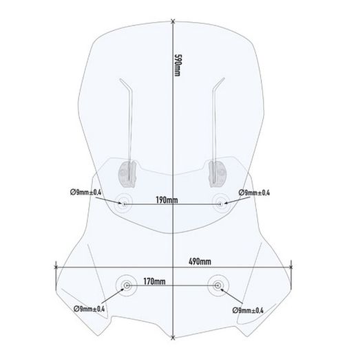Parabrisas completo Givi AIRFOLW  BMW 750 GS (18>) (21>)