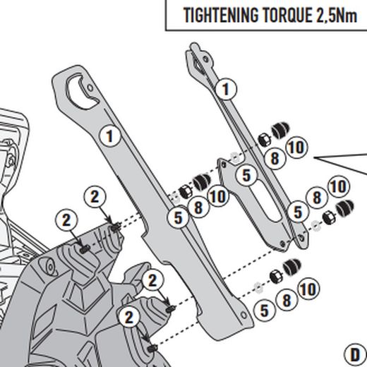 Parabrisas completo Givi para BMW CE 04 (22 > 23)