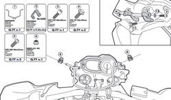 T. tiger 800 / 800 xc / 800 xr (11 > 17) Parabrisas completo Givi