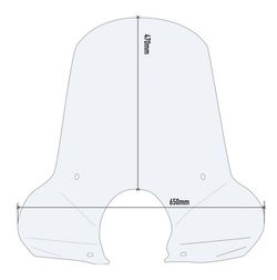Parabrisas givi sym.symphony.sr 10>16 sin herrajes