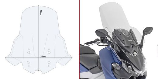 Parabrisas completo givi maxsym tl 500 (20 > 21)