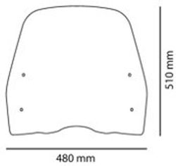 Parabris puig t.s transparent para honda scoopy sh 125i 13>17