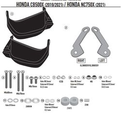 PARAMANOS ABS HONDA NCX 750 21>23 / CB 500 X (19>23)