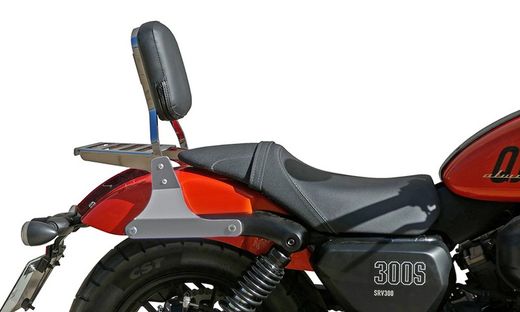 Parrilla custom con respaldo QJ Motor SRV 300