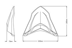 PICO PARA YAMAHA TENERE 700 19'- C/NEGRO MATE