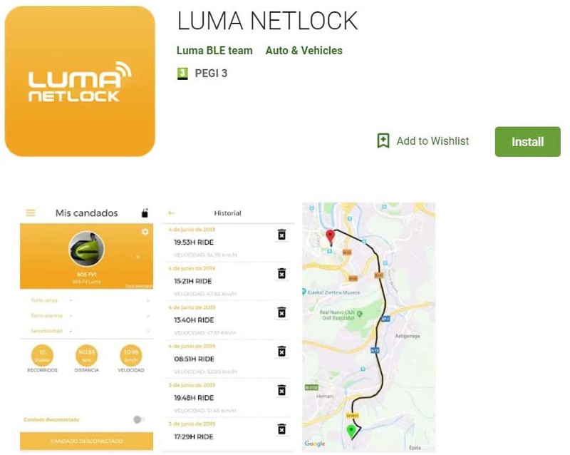 LUMA - Antirrobo Moto con Alarma y Localización GPS Bluetooth