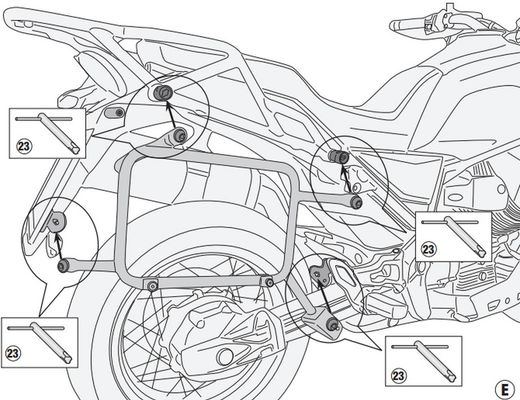 Portamaletas lateral Cam-Side Moto Guzzi V85 TT (19 > 23)