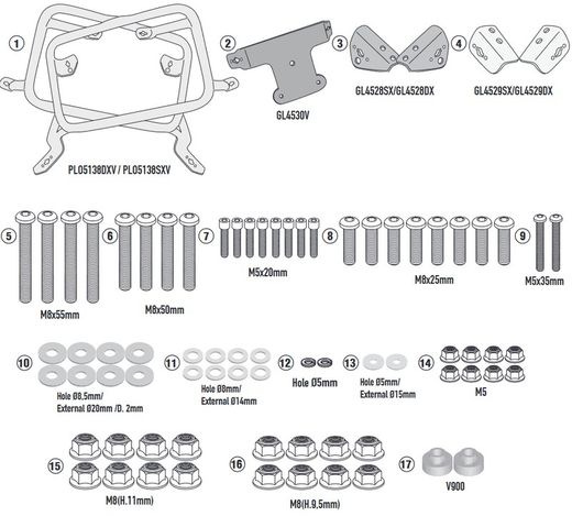 Porta maletas lateral of_cam BMW S 1000 XR (20 > 22)