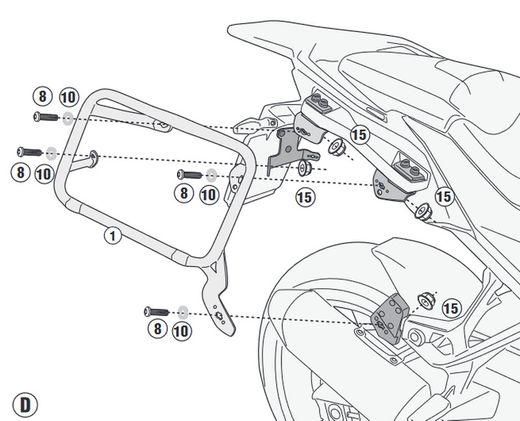Porta maletas lateral of_cam BMW S 1000 XR (20 > 22)
