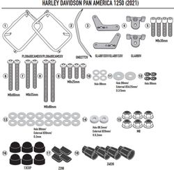 Portamaletas lateral Cam-Side H.D.Pan America 1250 (21 > 23)