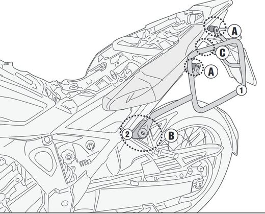 Portamaletas lateral especifico pl one-fit crf1100l africa twin 2020>