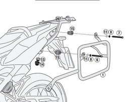 Portamaletas lateral Cam-Side. Honda CRF1100L Africa Twin (20>)