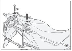 Portamaletas lateral Cam-Side. H. CRF1100L Africa Twin Adventure Sports (20>23)(24>) y Africa Twin (20 > 23)
