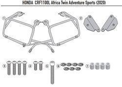 Portamaletas lateral Cam-Side. H. CRF1100L Africa Twin Adventure Sports (20>23)(24>) y Africa Twin (20 > 23)