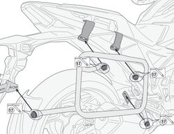 Portamaletas lateral cam honda nc750x (21) givi plo1192cam