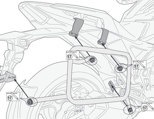 Portamaletas lateral cam honda nc750x (21) givi plo1192cam