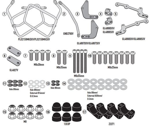 Portamaletas lateral OF_CAM Y.Tracer 9 Tracer 9 GT 21>33