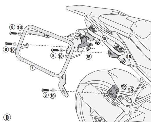 Porta maletas lateral BMW S 1000 XR 20>22
