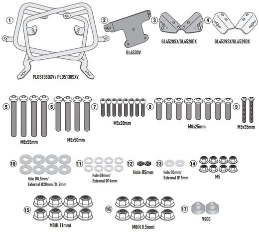 Porta maletas laterales of_mk BMW S 1000 XR (20 > 22)